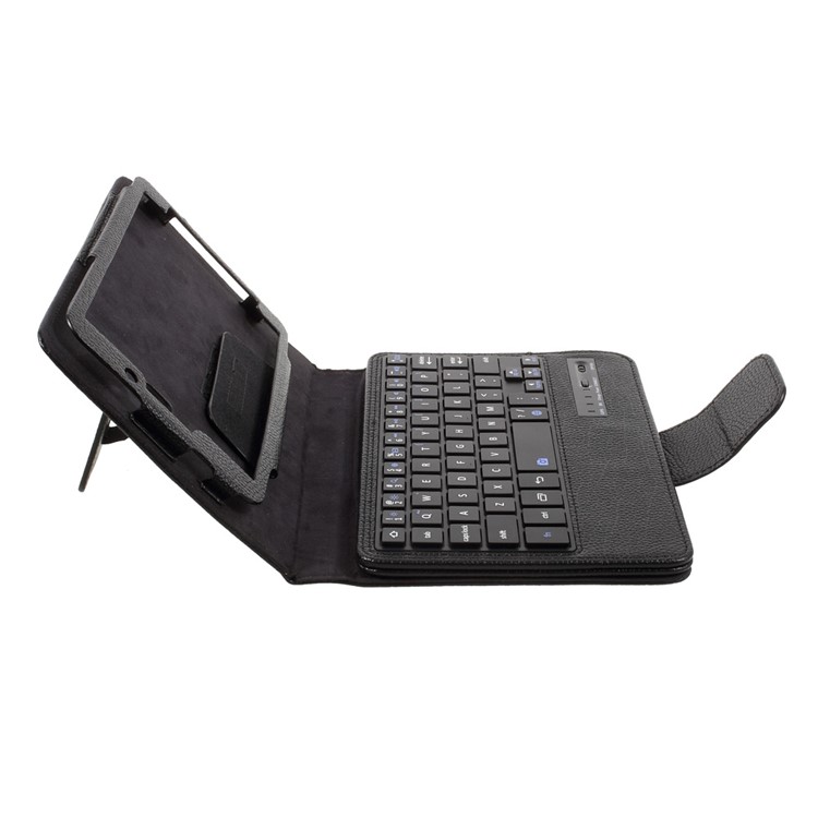 For Samsung Galaxy Tab A 7.0 T280 T285 Detachable Bluetooth Keyboard Litchi Leather Stand Case - Black-10