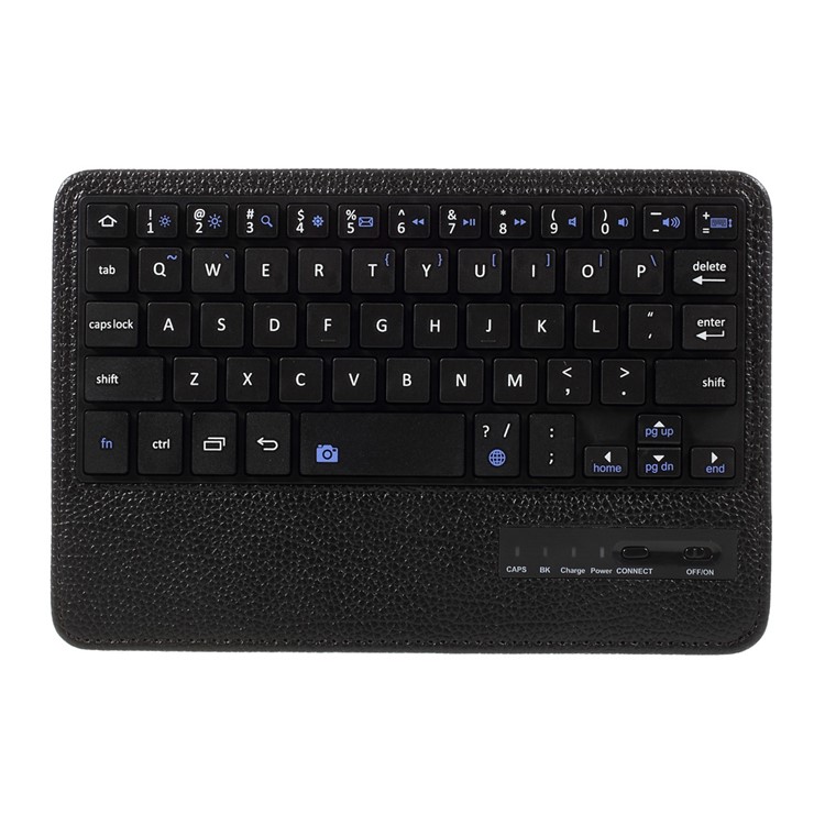 For Samsung Galaxy Tab A 7.0 T280 T285 Detachable Bluetooth Keyboard Litchi Leather Stand Case - Black-13