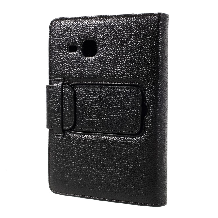 For Samsung Galaxy Tab A 7.0 T280 T285 Detachable Bluetooth Keyboard Litchi Leather Stand Case - Black-4