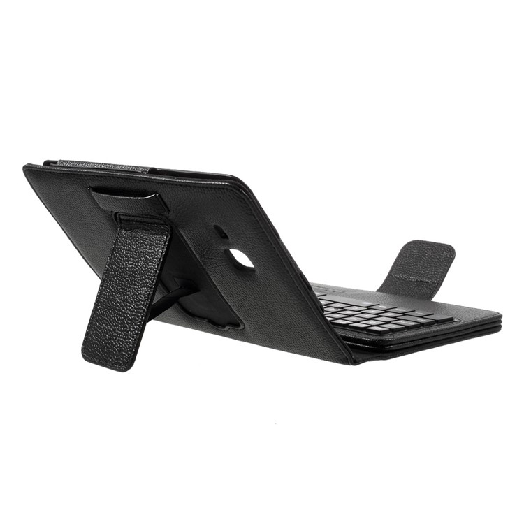 For Samsung Galaxy Tab A 7.0 T280 T285 Detachable Bluetooth Keyboard Litchi Leather Stand Case - Black-9
