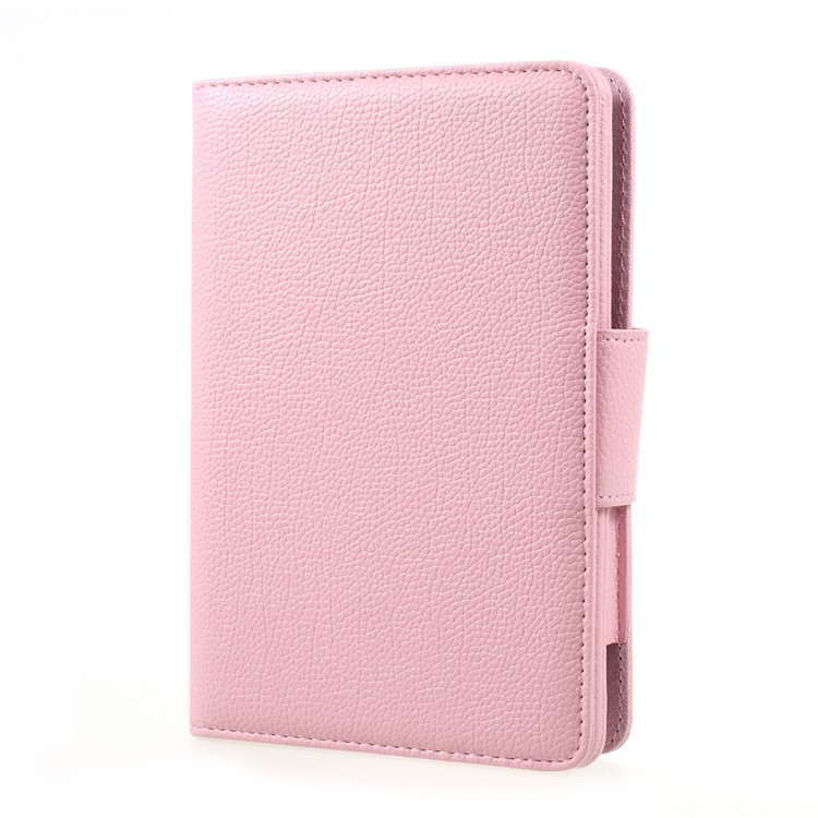 For Samsung Galaxy Tab A 7.0 T280 T285 Bluetooth 3.0 Keyboard Litchi Skin Leather Protective Case - Pink-3