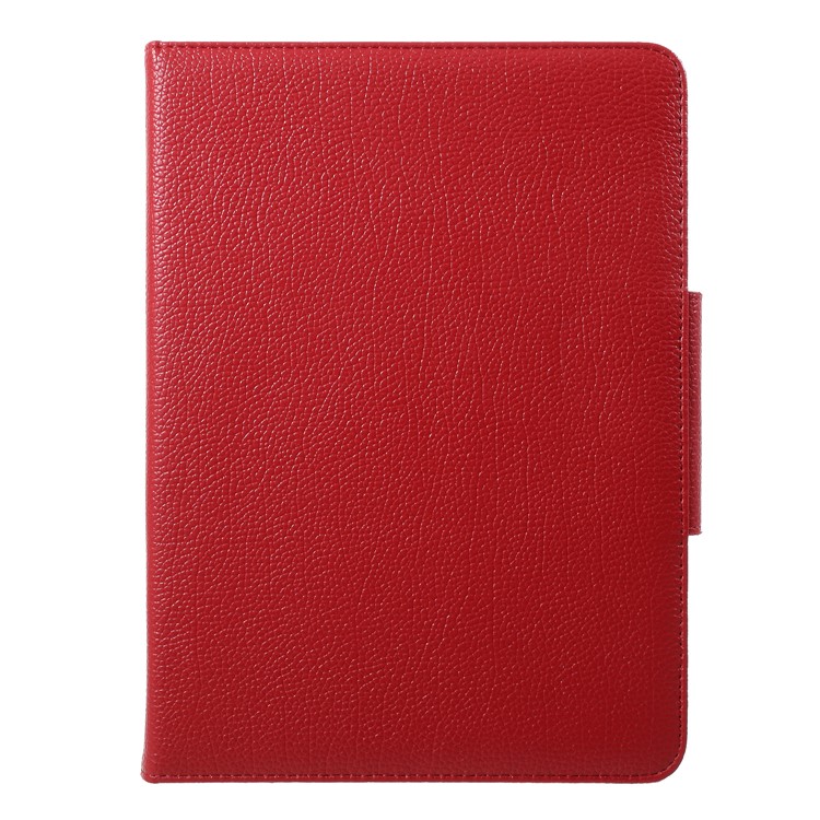 For iPad 9.7-inch (2017) Detachable Bluetooth Keyboard Litchi PU Leather Stand Case Cover - Red-2