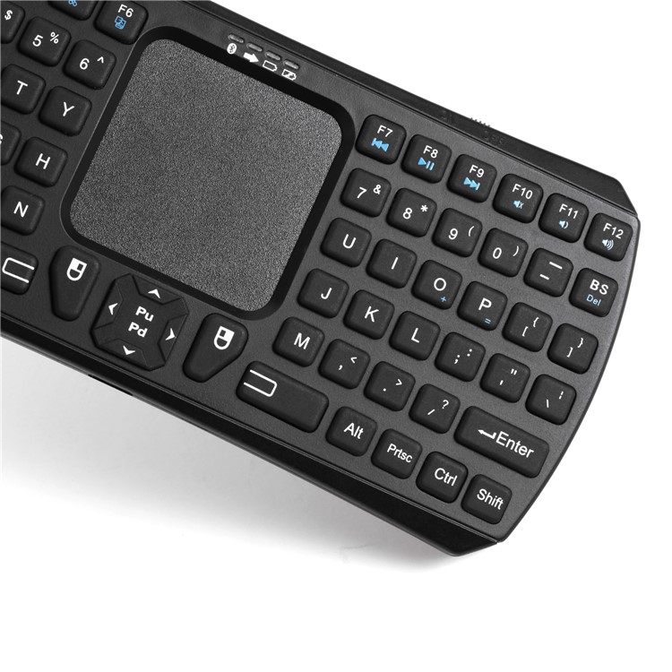 IBK-26 Mini Bluetooth Wireless QWERTY Keyboard with Touchpad for Smartphones and Tablets - Black-18