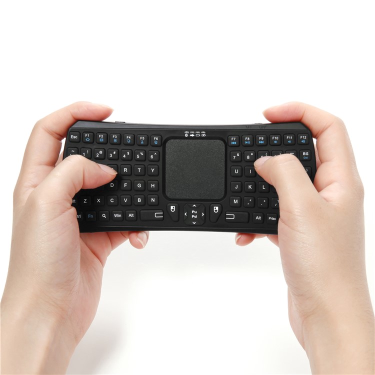 IBK-26 Mini Bluetooth Wireless QWERTY Keyboard with Touchpad for Smartphones and Tablets - Black-19