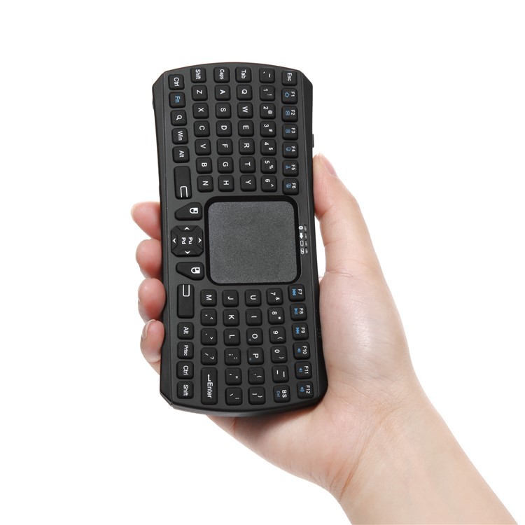 IBK-26 Mini Bluetooth Wireless QWERTY Keyboard with Touchpad for Smartphones and Tablets - Black-20