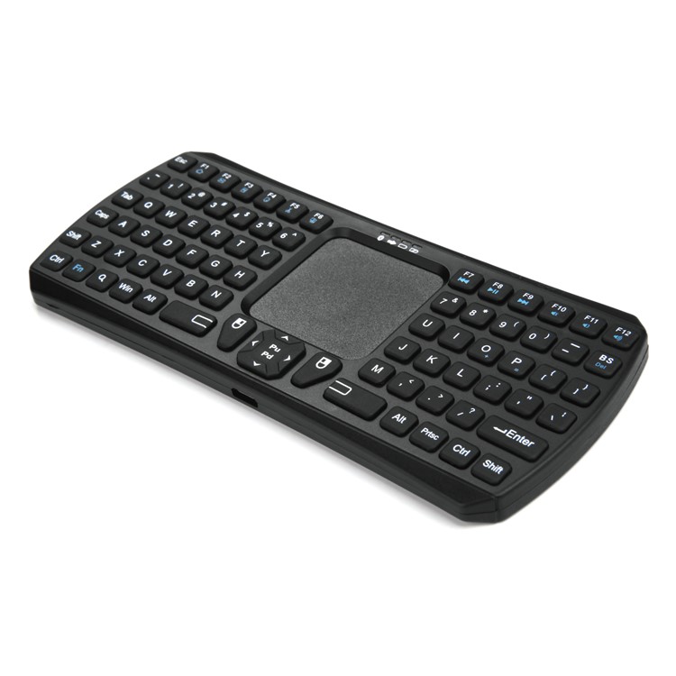 IBK-26 Mini Bluetooth Wireless QWERTY Keyboard with Touchpad for Smartphones and Tablets - Black-4