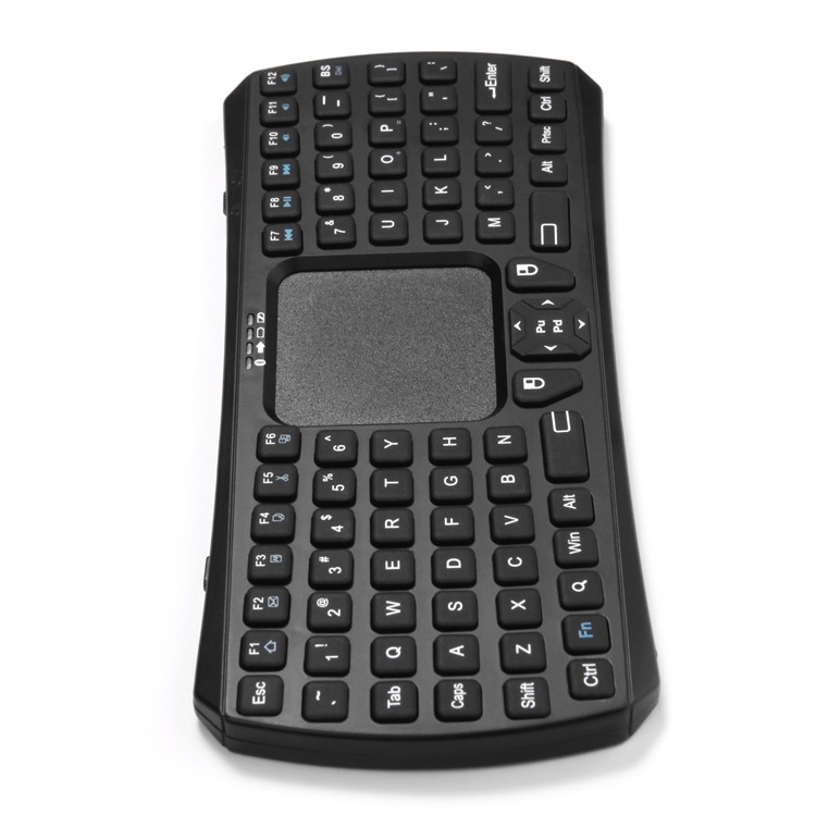 IBK-26 Mini Bluetooth Wireless QWERTY Keyboard with Touchpad for Smartphones and Tablets - Black-6