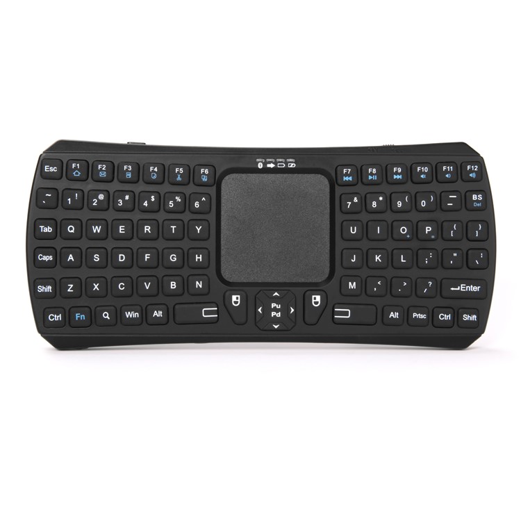 IBK-26 Mini Bluetooth Wireless QWERTY Keyboard with Touchpad for Smartphones and Tablets - Black-8