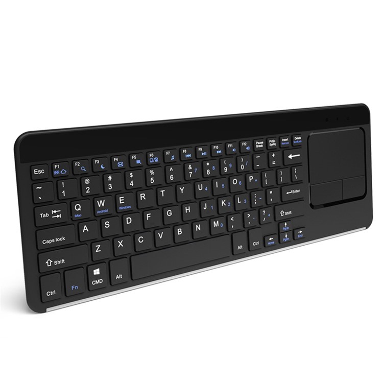 BOW HW087 2.4G Wireless Keyboard with 3-inch Large Touchpad for PC, Laptop, Computer - Black-1