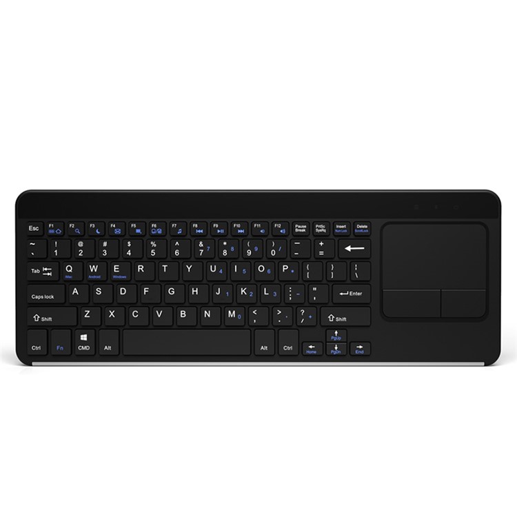 BOW HW087 2.4G Wireless Keyboard with 3-inch Large Touchpad for PC, Laptop, Computer - Black-2