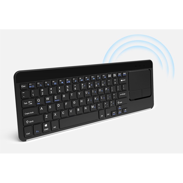 BOW HW087 2.4G Wireless Keyboard with 3-inch Large Touchpad for PC, Laptop, Computer - Black-7