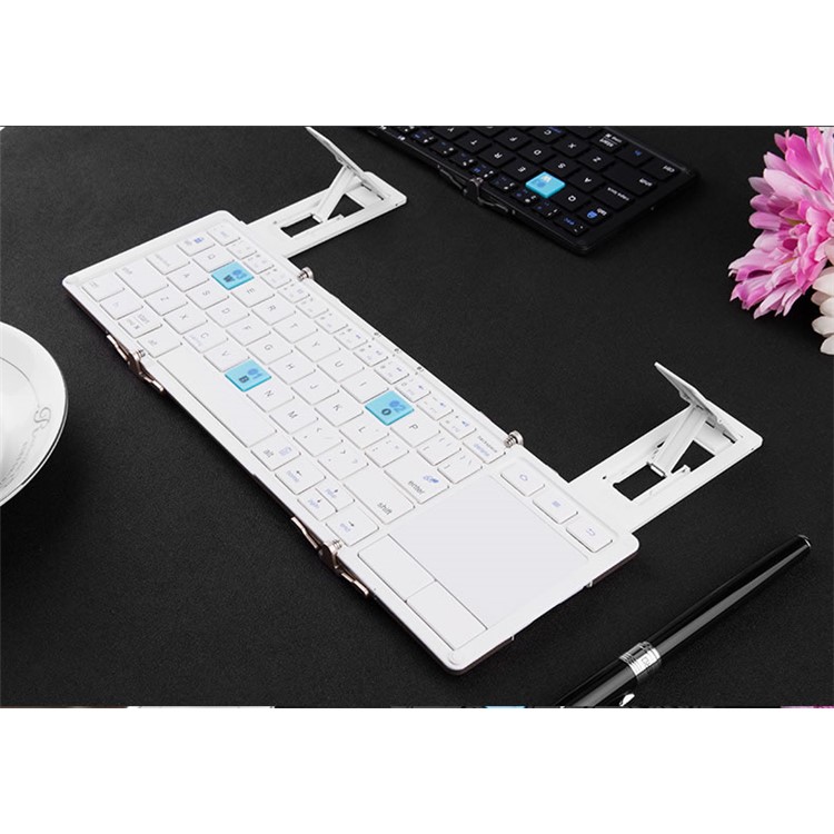 BOW HB088 3Channel Bluetooth Trifold Keyboard with Touchpad for