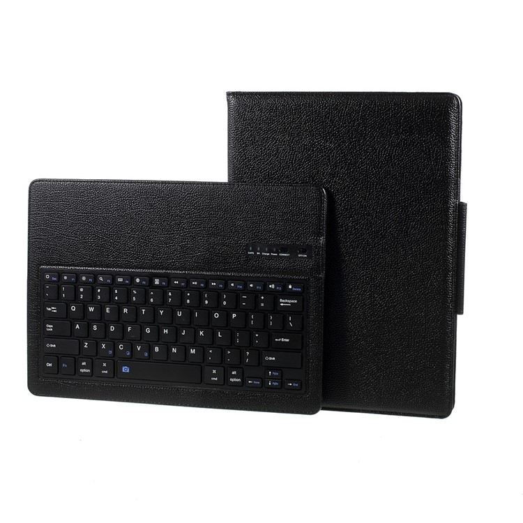 For iPad Pro 12.9-inch (2017) (2015) Detachable Bluetooth Keyboard Leather Stand Case Cover - Black-15