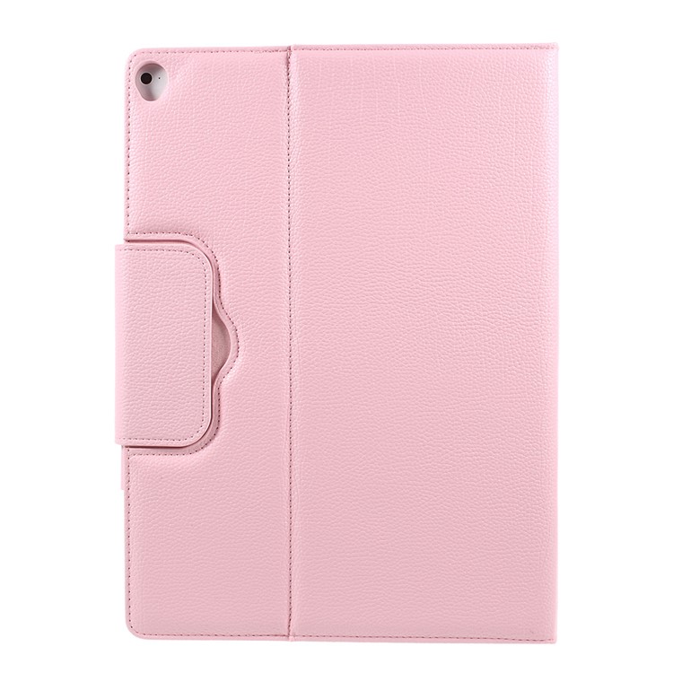 For iPad Pro 12.9-inch (2017) Leather Protective Case with Detachable Bluetooth Keyboard - Pink-4
