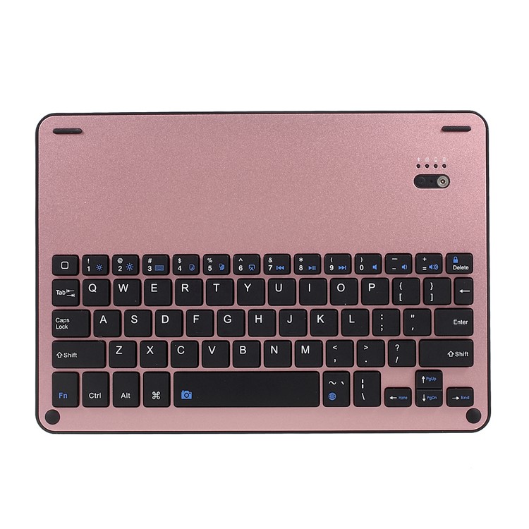 Tampa Protetora De Teclado Bluetooth De Couro Removível Com Suporte Para Ipad Pro 10.5-inch (2017) - Cor Rosa Dourada-11
