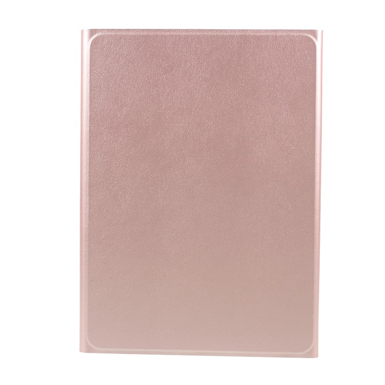 Tampa Protetora De Teclado Bluetooth De Couro Removível Com Suporte Para Ipad Pro 10.5-inch (2017) - Cor Rosa Dourada-2