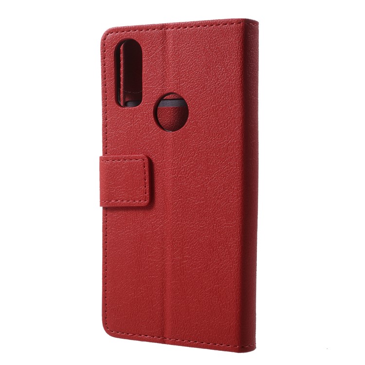 Wallet Stand Magnetic Flip Leather Phone Case for BQ Aquaris X2 - Red-2