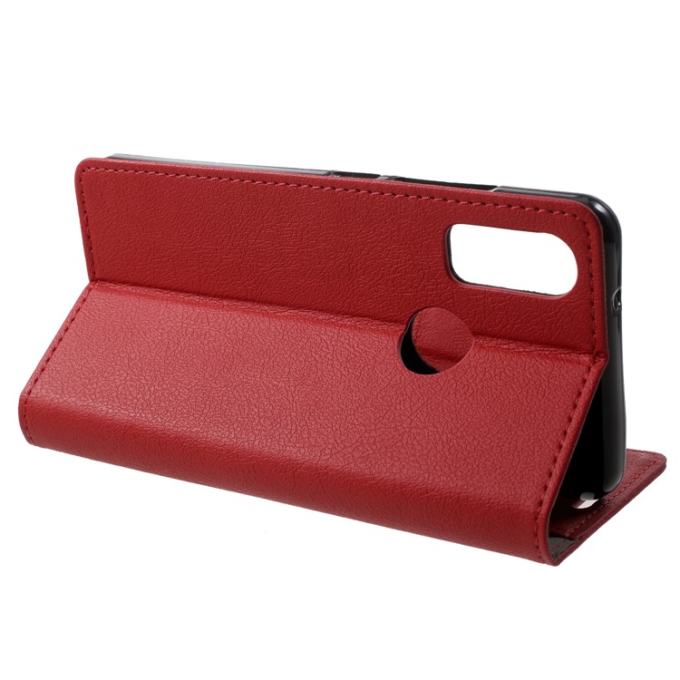 Wallet Stand Magnetic Flip Leather Phone Case for BQ Aquaris X2 - Red-4
