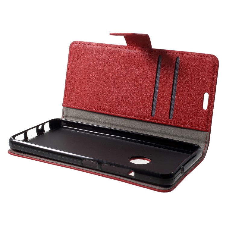 Wallet Stand Magnetic Flip Leather Phone Case for BQ Aquaris X2 - Red-5