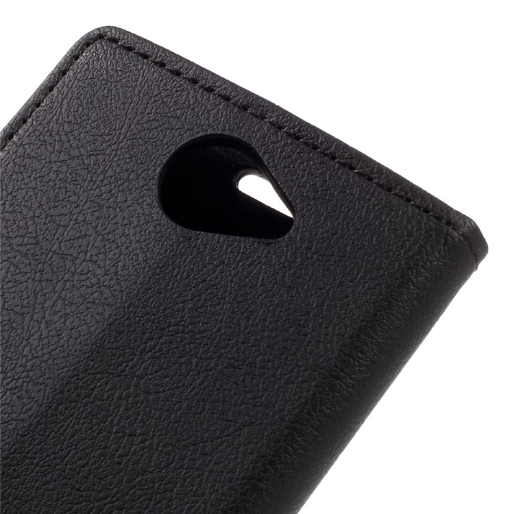 Wallet Leather Stand Case for BQ Aquaris U/U Lite - Black-8
