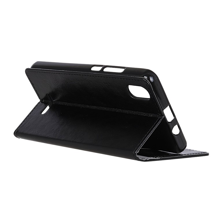 Crazy Horse Leather Wallet Case for Wiko Lenny 4 Plus - Black-5