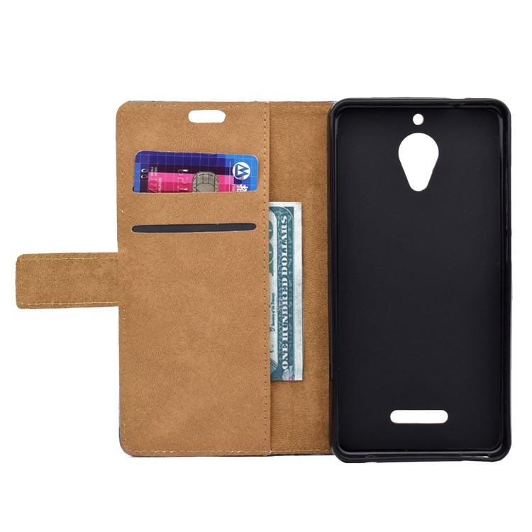 Pattern Printing Wallet Leather Cell Phone Cover for Wiko Tommy 2 Plus - Lovely Little Owls-4