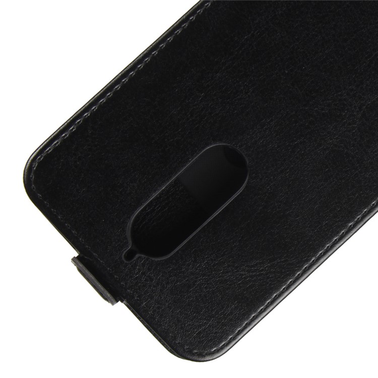 Crazy Horse Vertical Flip Leather Card Holder Mobile Phone Shell for Wiko View - Black-2