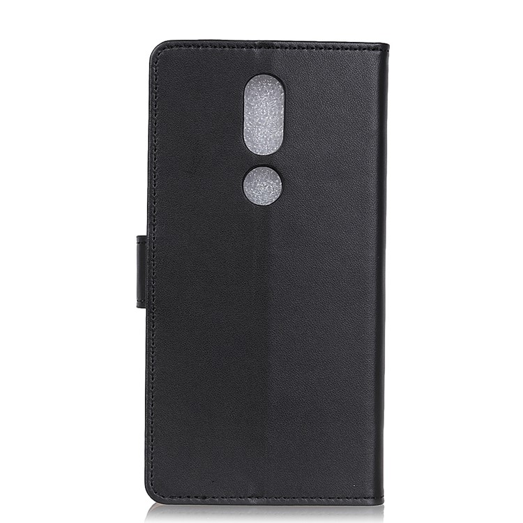 Wallet Stand PU Leather Phone Case for Wiko View Prime - Black-4