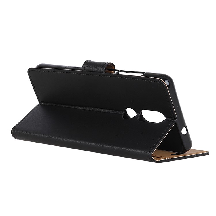 Wallet Stand PU Leather Phone Case for Wiko View Prime - Black-5
