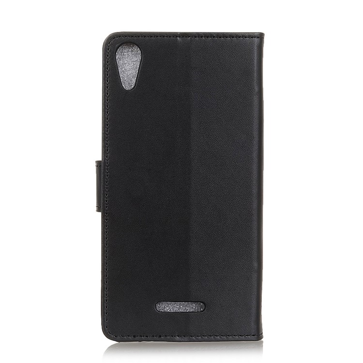 Wallet Stand Flip Leather Phone Case for Wiko Lenny 4 - Black-3