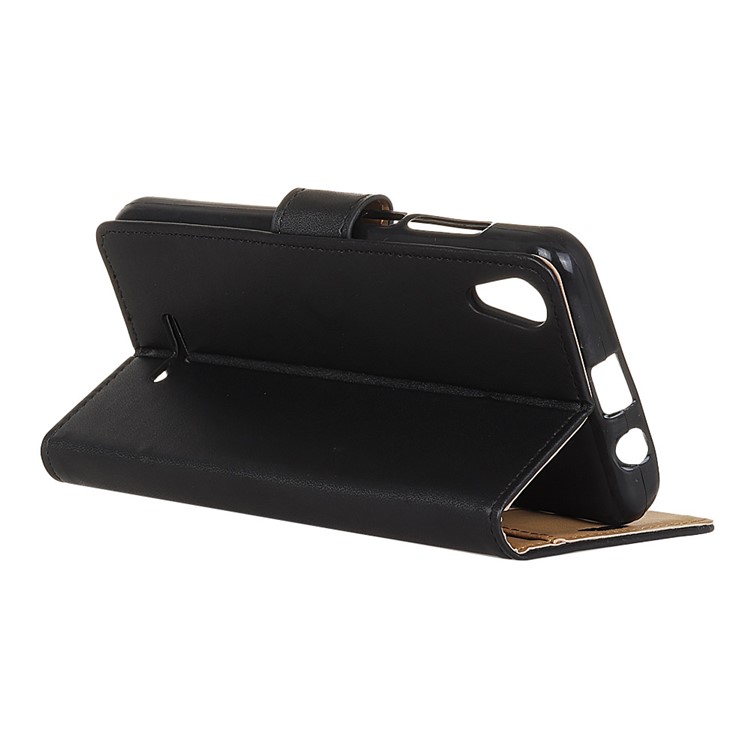 Wallet Stand Flip Leather Phone Case for Wiko Lenny 4 - Black-4