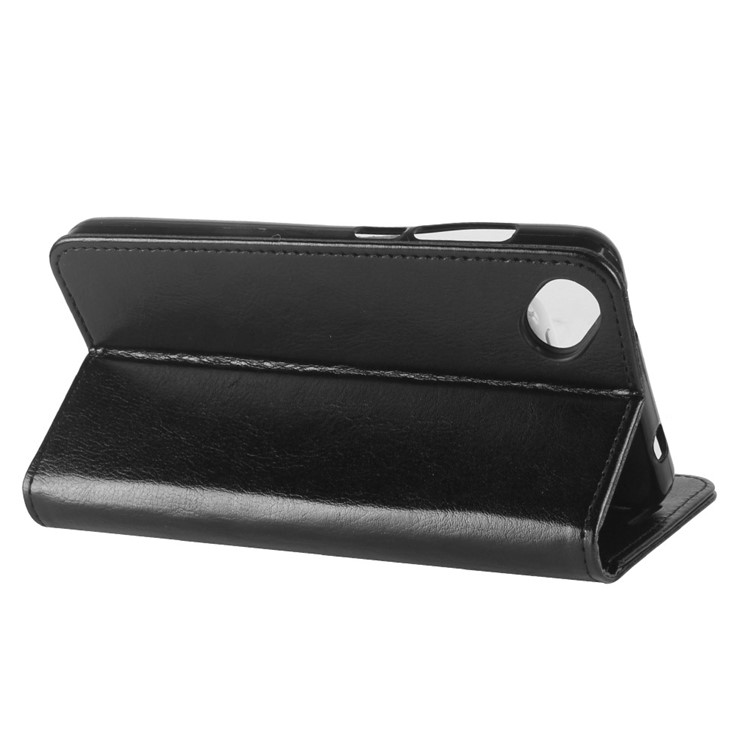 Crazy Horse PU Leather Wallet Stand Case for Wiko Sunny 2 Plus - Black-6