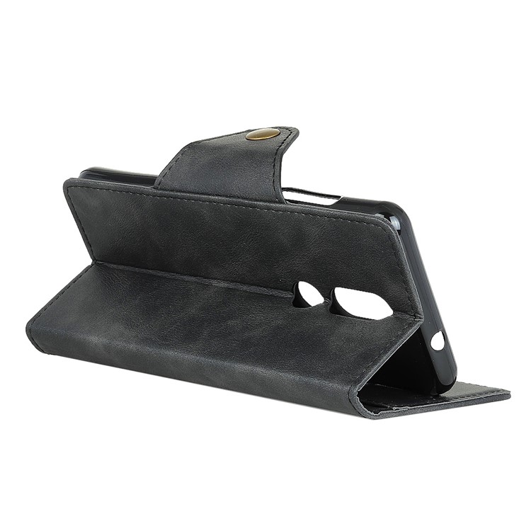Wallet Leather Stand Case for Wiko View Prime - Black-4