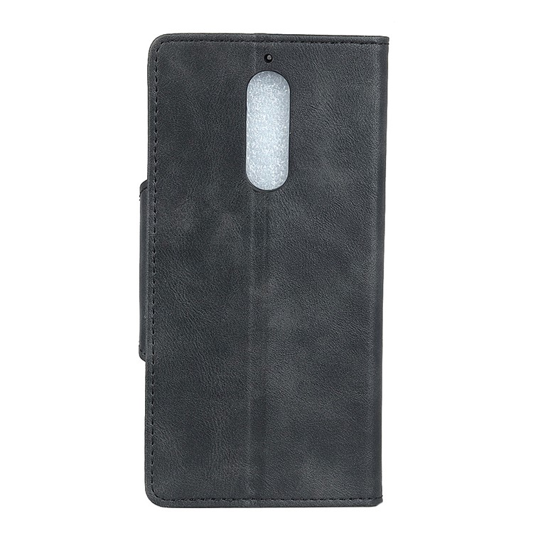 Wallet Leather Stand Case for Wiko View XL - Black-2