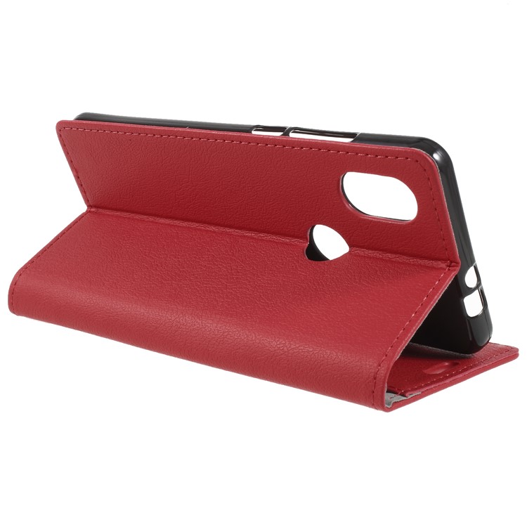 Folio Flip PU Leather Wallet Stand Mobile Phone Case for Wiko View2 - Red-5