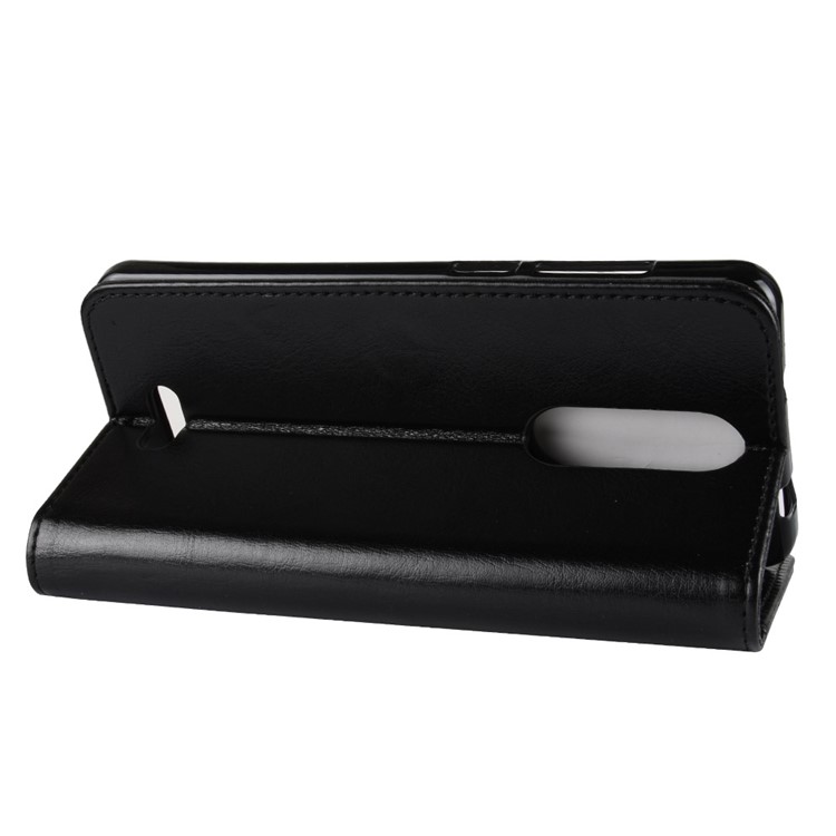 Crazy Horse PU Leather Wallet Cell Phone Case Cover for Wiko View Lite - Black-8