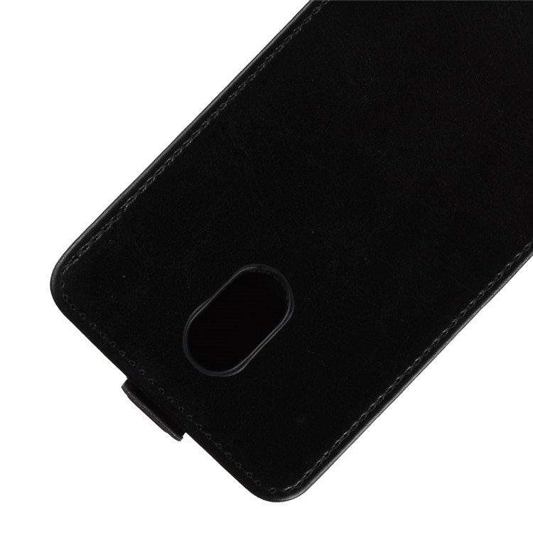 Crazy Horse Vertical Leather Card Holder Case for Wiko Jerry 3 - Black-3
