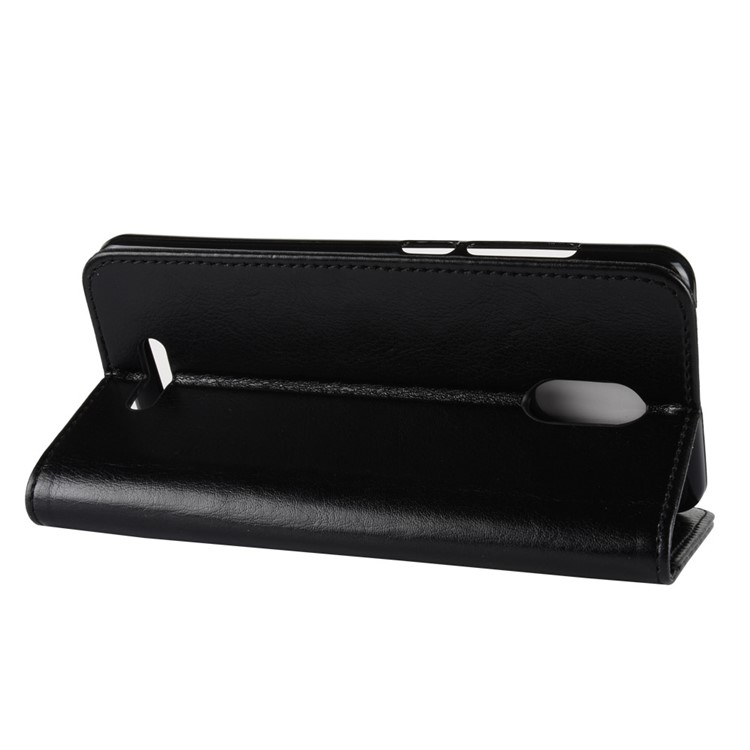 Crazy Horse Wallet Leather Stand Case for Wiko Jerry 3 - Black-7