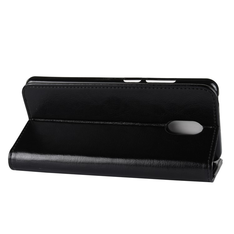 Crazy Horse Leather Wallet Case for Wiko Lenny 5 - Black-6