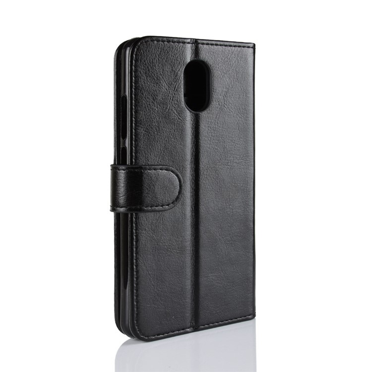 Crazy Horse Leather Wallet Case for Wiko Lenny 5 - Black-7