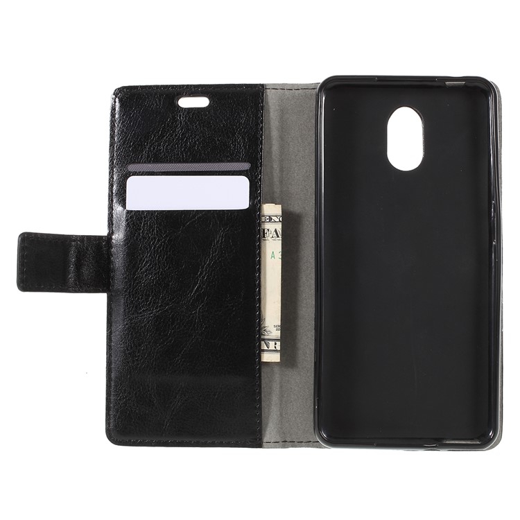 Pattern Printing Stand Leather Wallet Mobile Case for Wiko Lenny 5 - Fierce Wolf-8