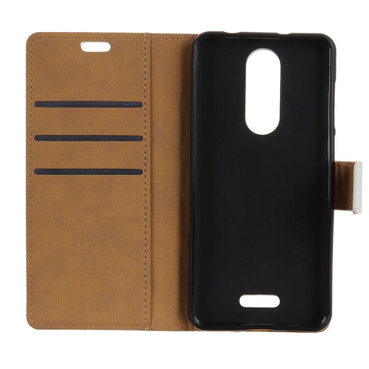 Wallet Stand Flip Leather Phone Cover for Wiko View Lite - Black-7