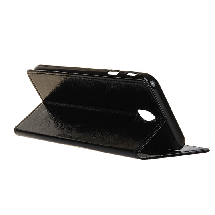 Crazy Horse Leather Wallet Phone Case for Wiko Sunny3 Mini - Black-5