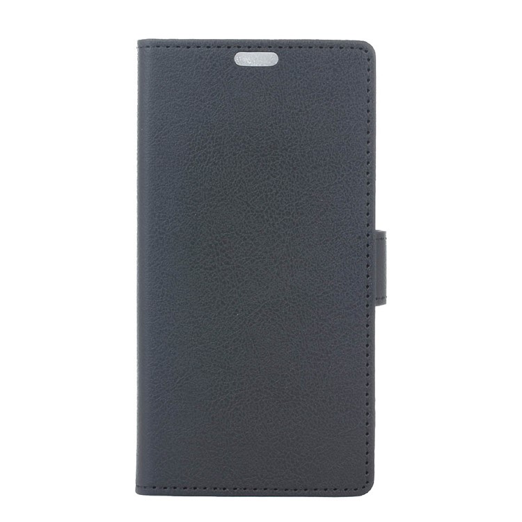 For Wiko Sunny 3 Plus PU Leather Wallet Case with Stand - Black-2