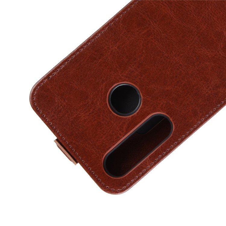 Crazy Horse Style Vertical Flip Leather Protective Case for Wiko View 3 - Brown-2