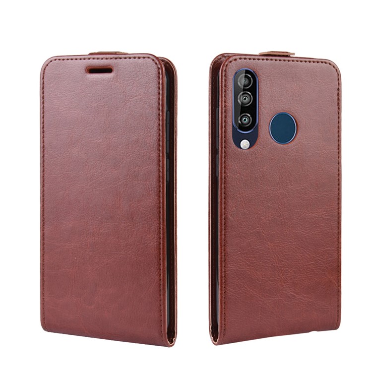 Crazy Horse Style Vertical Flip Leather Protective Case for Wiko View 3 - Brown-8