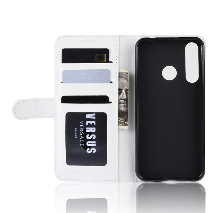 PU Leather Stand Wallet Flip Mobile Phone Case for Wiko View 3 - White-4