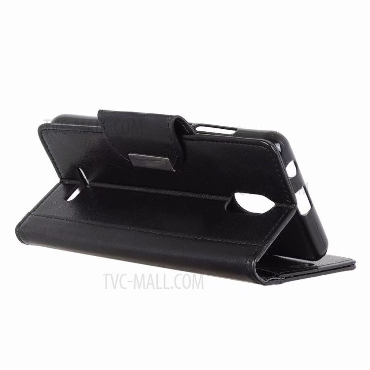 Support En Cuir Porte-monnaie Cas Pour Wiko Sunny5 - Noir-4