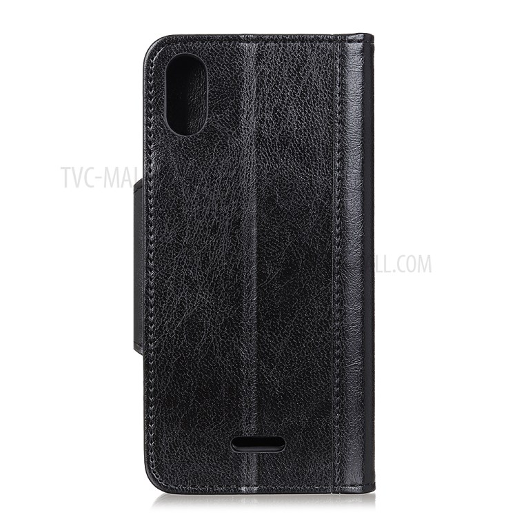 Wallet Leather Stand Case for Wiko Y61 - Black-3