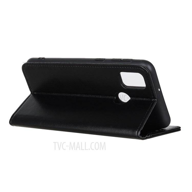 Magnetic Crazy Horse Texture Leather Wallet Stand Phone Cover for Wiko View 5/View 5 Plus - Black-4